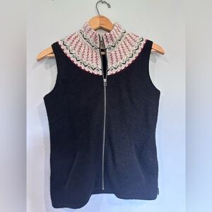 Woolrich Black and Red Knit Vest